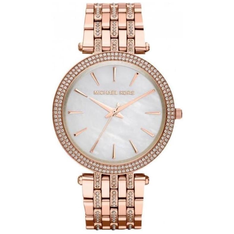 Michael Kors Ladies Darci Rose Gold Glitz Watch - MK3220